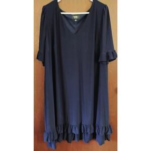 Navy Blue 2X "MSK Women" Navy Blue Dress. Formal. Office Wear. Professional